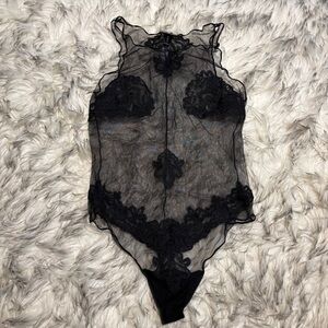 La Perla Black Bodysuit Size 3 IT